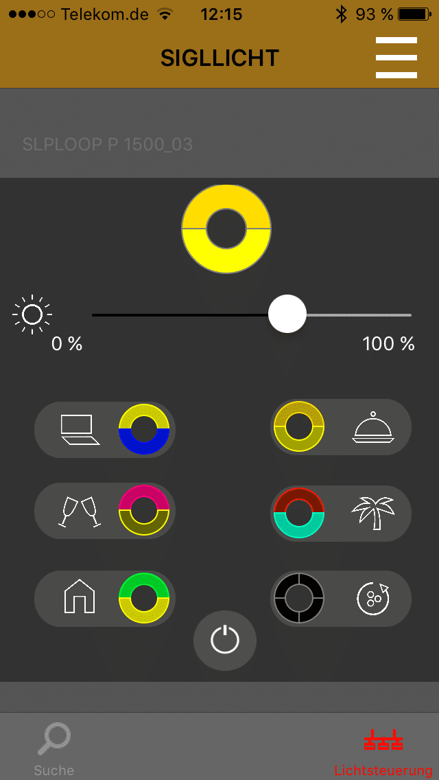 Lichtsteuerung App
